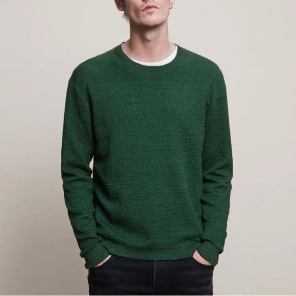 John Varvatos Other - John Varvatos Collection Green Linen Crew Neck Sweater